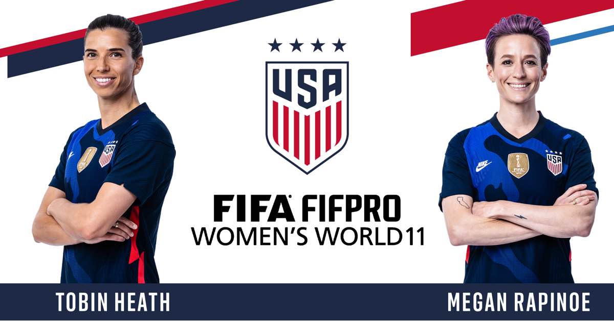 U.S. Women’s National Team Forwards Tobin Heath and Megan Rapinoe Named ...