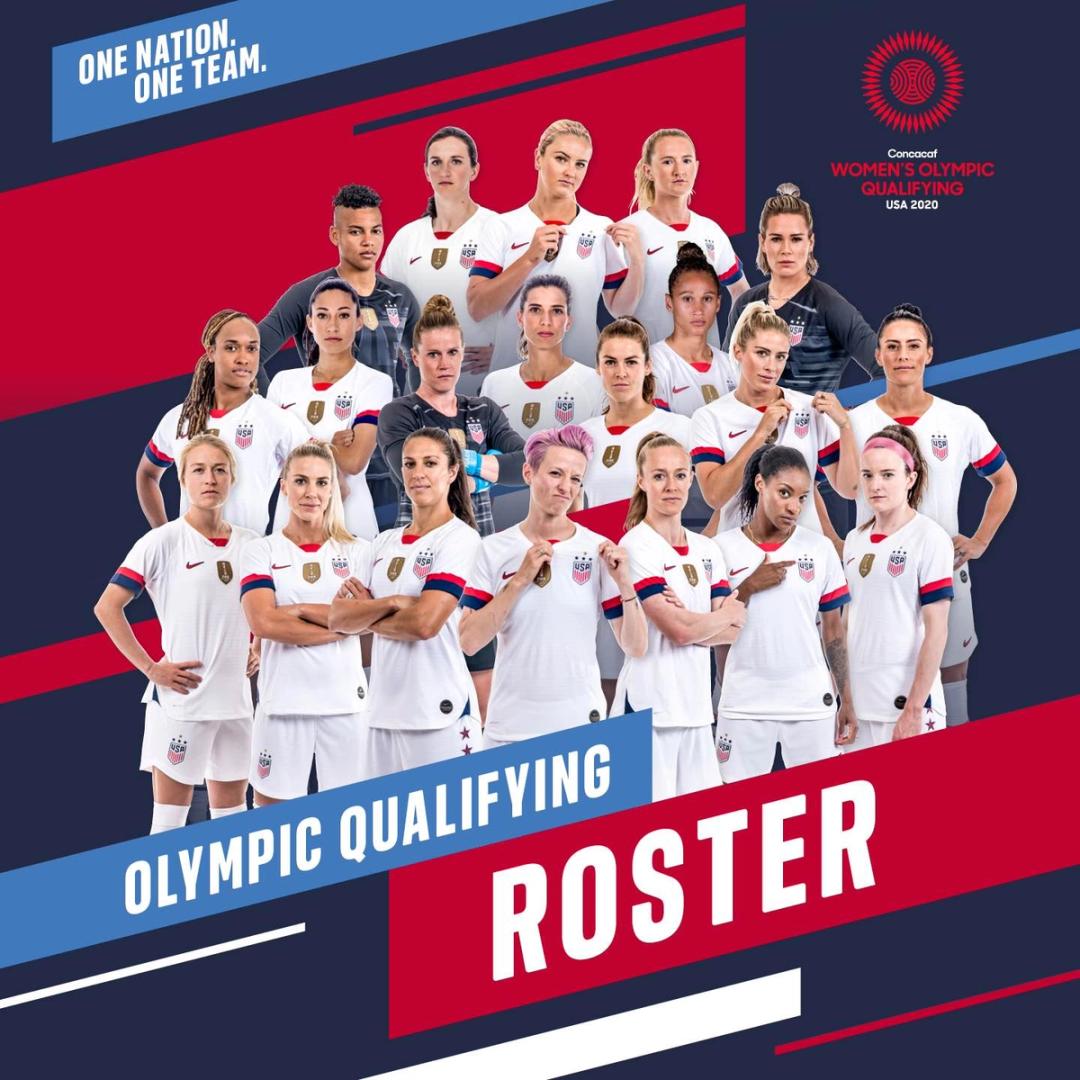 USWNT Set for 2020 Concacaf Women’s Olympic Qualifying Tournament as Andonovski Names 20-Player Roster