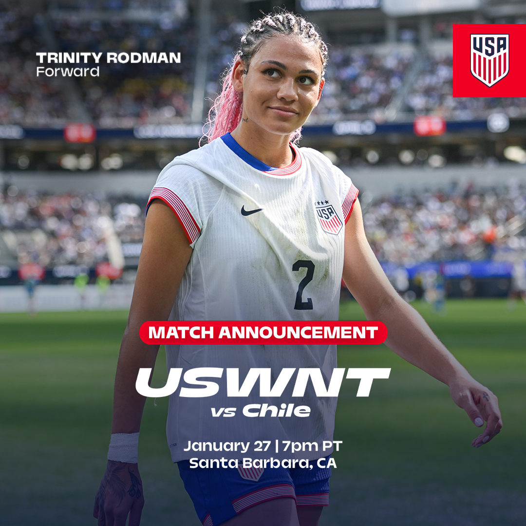 U.S. Women’s National Team Will Finish January Training Camp Against Chile on Jan. 27 At Harder Stadium in Santa Barbara, Calif.