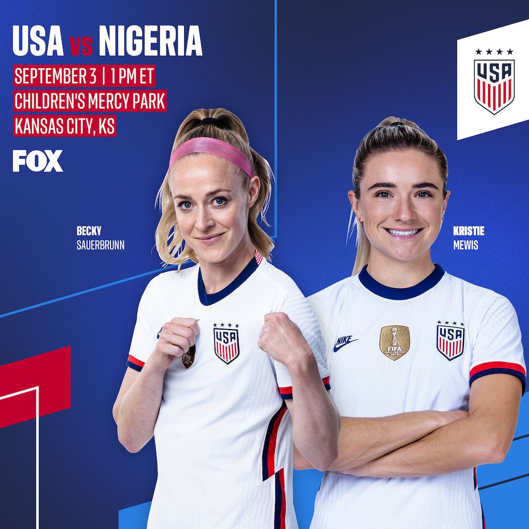 International Friendly USWNT vs Nigeria 9 3 22 Preview TV Channels Start Time Standings