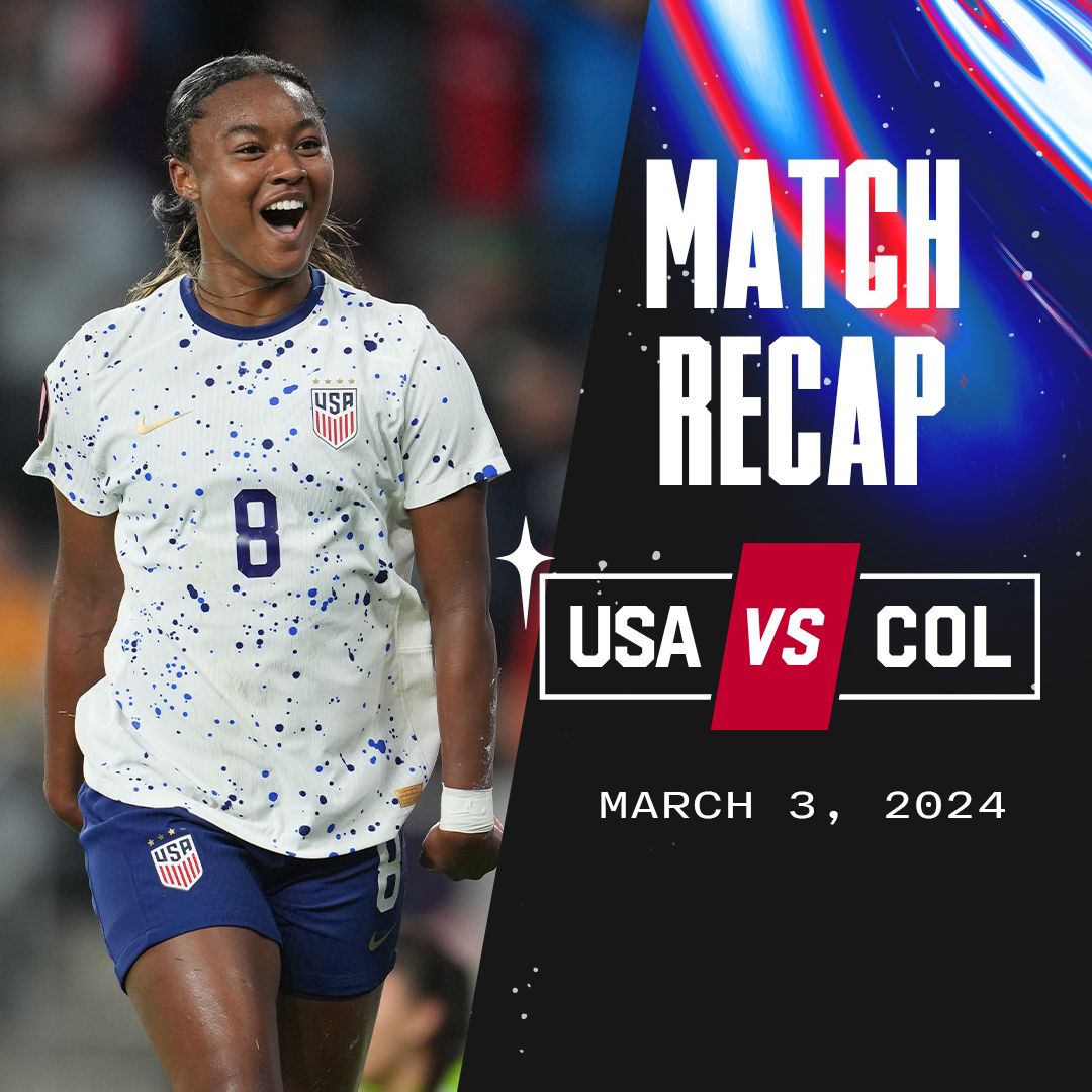 concacaf w gold cup uswnt 3 colombia 0 match recap stats goals score