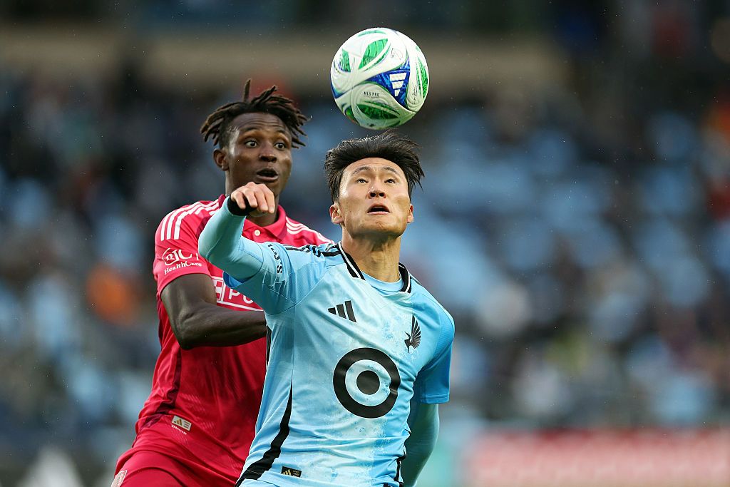 Jeong Sang-Bin of Minnesota United against St Louis CITY in the 2025 Round of 16