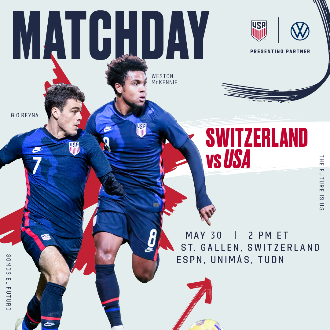 Preview: USMNT Takes on No. 13-ranked Switzerland Ahead of  Concacaf Nations League Final Four