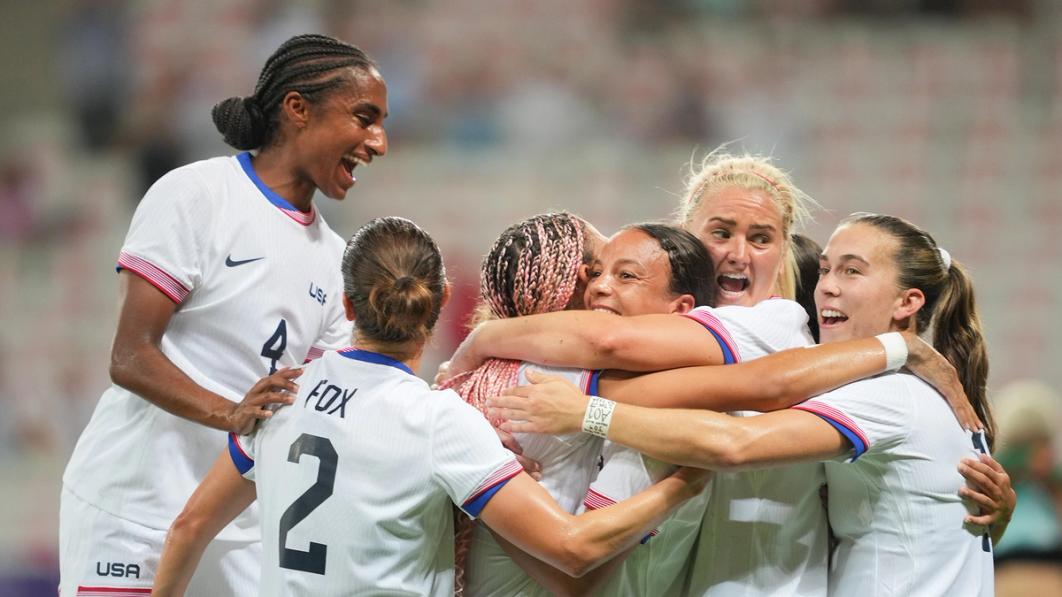 USWNT players celebrate against Zambia in the opening game of the 2024 Olympics.​​​​‌﻿‍﻿​‍​‍‌‍﻿﻿‌﻿​‍‌‍‍‌‌‍‌﻿‌‍‍‌‌‍﻿‍​‍​‍​﻿‍‍​‍​‍‌﻿​﻿‌‍​‌‌‍﻿‍‌‍‍‌‌﻿‌​‌﻿‍‌​‍﻿‍‌‍‍‌‌‍﻿﻿​‍​‍​‍﻿​​‍​‍‌‍‍​‌﻿​‍‌‍‌‌‌‍‌‍​‍​‍​﻿‍‍​‍​‍‌‍‍​‌﻿‌​‌﻿‌​‌﻿​​‌﻿​﻿​﻿‍‍​‍﻿﻿​‍﻿﻿‌﻿‌‌‌﻿​﻿‌﻿​﻿‌‍‌‍​‍﻿‍‌﻿​﻿‌‍​‌‌‍﻿‍‌‍‍‌‌﻿‌​‌﻿‍‌​‍﻿‍‌﻿​﻿‌﻿‌​‌﻿‌‌‌‍‌​‌‍‍‌‌‍﻿﻿​‍﻿﻿‌‍‍‌‌‍﻿‍‌﻿‌​‌‍‌‌‌‍﻿‍‌﻿‌​​‍﻿﻿‌‍‌‌‌‍‌​‌‍‍‌‌﻿‌​​‍﻿﻿‌‍﻿‌‌‍﻿﻿‌‍‌​‌‍‌‌​﻿﻿‌‌﻿​​‌﻿​‍‌‍‌‌‌﻿​﻿‌‍‌‌‌‍﻿‍‌﻿‌​‌‍​‌‌﻿‌​‌‍‍‌‌‍﻿﻿‌‍﻿‍​﻿‍﻿‌‍‍‌‌‍‌​​﻿﻿‌‌‍‌‍‌‍‌​​﻿‍​‌‍​‌​﻿‌‍‌‍​‍​﻿‌‌​﻿​‌​‍﻿‌‌‍​‌​﻿‌﻿‌‍​‌​﻿​﻿​‍﻿‌​﻿‌​‌‍​﻿​﻿​‌​﻿​‌​‍﻿‌‌‍​‍​﻿‌‍‌‍​‌​﻿‌﻿​‍﻿‌​﻿​​‌‍‌‌​﻿‍‌​﻿‌‌​﻿‍​​﻿‌​‌‍​‌​﻿‍‌​﻿‌‌​﻿​﻿​﻿​﻿‌‍‌‍​﻿‍﻿‌﻿‌​‌﻿‍‌‌﻿​​‌‍‌‌​﻿﻿‌‌﻿​﻿‌﻿‌​‌‍﻿﻿‌﻿​‍‌﻿‍‌​﻿‍﻿‌﻿​​‌‍​‌‌﻿‌​‌‍‍​​﻿﻿‌‌‍​﻿‌‍﻿﻿‌‍﻿‍‌﻿‌​‌‍‌‌‌‍﻿‍‌﻿‌​​‍‌‌​﻿‌‌‌​​‍‌‌﻿﻿‌‍‍﻿‌‍‌‌‌﻿‍‌​‍‌‌​﻿​﻿‌​‌​​‍‌‌​﻿​﻿‌​‌​​‍‌‌​﻿​‍​﻿​‍‌‍​‌‌‍‌​​﻿‌​‌‍​‍​﻿​‌‌‍​‌​﻿​​​﻿‌﻿‌‍‌‍​﻿​‌​﻿‌‌‌‍​﻿​‍‌‌​﻿​‍​﻿​‍​‍‌‌​﻿‌‌‌​‌​​‍﻿‍‌‍‍‌‌‍﻿‌‌‍​‌‌‍‌﻿‌‍‌‌‌​‌​‌‍‌‌‌﻿​﻿‌‍‍﻿‌﻿‌​‌‍﻿﻿‌﻿​​​‍﻿‍‌‍​‌‌‍﻿​‌﻿‌​​﻿﻿﻿‌‍​‍‌‍​‌‌﻿​﻿‌‍‌‌‌‌‌‌‌﻿​‍‌‍﻿​​﻿﻿‌‌‍‍​‌﻿‌​‌﻿‌​‌﻿​​‌﻿​﻿​‍‌‌​﻿​﻿‌​​‌​‍‌‌​﻿​‍‌​‌‍​‍‌‌​﻿​‍‌​‌‍‌﻿‌‌‌﻿​﻿‌﻿​﻿‌‍‌‍​‍﻿‍‌﻿​﻿‌‍​‌‌‍﻿‍‌‍‍‌‌﻿‌​‌﻿‍‌​‍﻿‍‌﻿​﻿‌﻿‌​‌﻿‌‌‌‍‌​‌‍‍‌‌‍﻿﻿​‍‌‍‌‍‍‌‌‍‌​​﻿﻿‌‌‍‌‍‌‍‌​​﻿‍​‌‍​‌​﻿‌‍‌‍​‍​﻿‌‌​﻿​‌​‍﻿‌‌‍​‌​﻿‌﻿‌‍​‌​﻿​﻿​‍﻿‌​﻿‌​‌‍​﻿​﻿​‌​﻿​‌​‍﻿‌‌‍​‍​﻿‌‍‌‍​‌​﻿‌﻿​‍﻿‌​﻿​​‌‍‌‌​﻿‍‌​﻿‌‌​﻿‍​​﻿‌​‌‍​‌​﻿‍‌​﻿‌‌​﻿​﻿​﻿​﻿‌‍‌‍​‍‌‍‌﻿‌​‌﻿‍‌‌﻿​​‌‍‌‌​﻿﻿‌‌﻿​﻿‌﻿‌​‌‍﻿﻿‌﻿​‍‌﻿‍‌​‍‌‍‌﻿​​‌‍​‌‌﻿‌​‌‍‍​​﻿﻿‌‌‍​﻿‌‍﻿﻿‌‍﻿‍‌﻿‌​‌‍‌‌‌‍﻿‍‌﻿‌​​‍‌‌​﻿‌‌‌​​‍‌‌﻿﻿‌‍‍﻿‌‍‌‌‌﻿‍‌​‍‌‌​﻿​﻿‌​‌​​‍‌‌​﻿​﻿‌​‌​​‍‌‌​﻿​‍​﻿​‍‌‍​‌‌‍‌​​﻿‌​‌‍​‍​﻿​‌‌‍​‌​﻿​​​﻿‌﻿‌‍‌‍​﻿​‌​﻿‌‌‌‍​﻿​‍‌‌​﻿​‍​﻿​‍​‍‌‌​﻿‌‌‌​‌​​‍﻿‍‌‍‍‌‌‍﻿‌‌‍​‌‌‍‌﻿‌‍‌‌‌​‌​‌‍‌‌‌﻿​﻿‌‍‍﻿‌﻿‌​‌‍﻿﻿‌﻿​​​‍﻿‍‌‍​‌‌‍﻿​‌﻿‌​​‍​‍‌﻿﻿‌