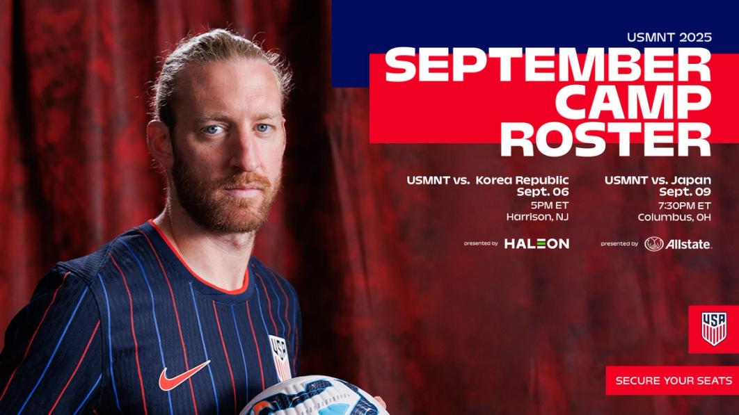 Tim Ream September camp roster Harrison NJ Columbus OH secure your seats