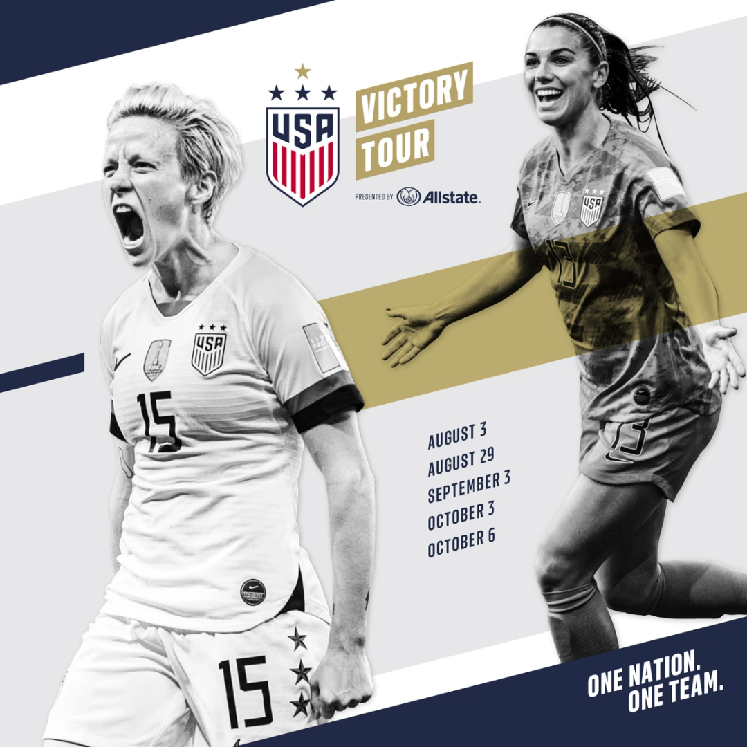 Allstate Sponsor Multi Year Partnership US Soccer 2019 Victory Tour