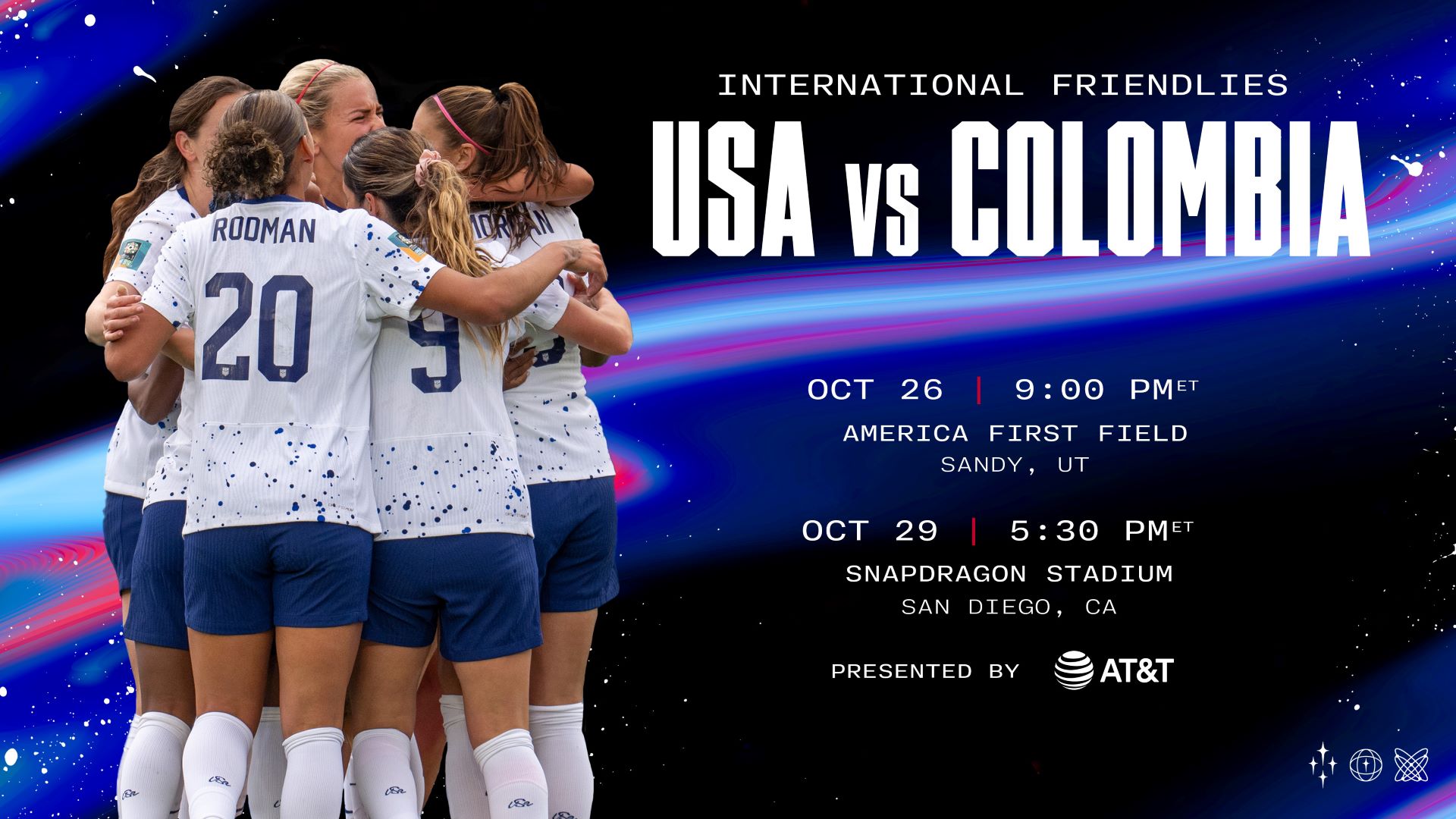 USWNT To Face Colombia In October Friendlies In San Diego And Sandy ...