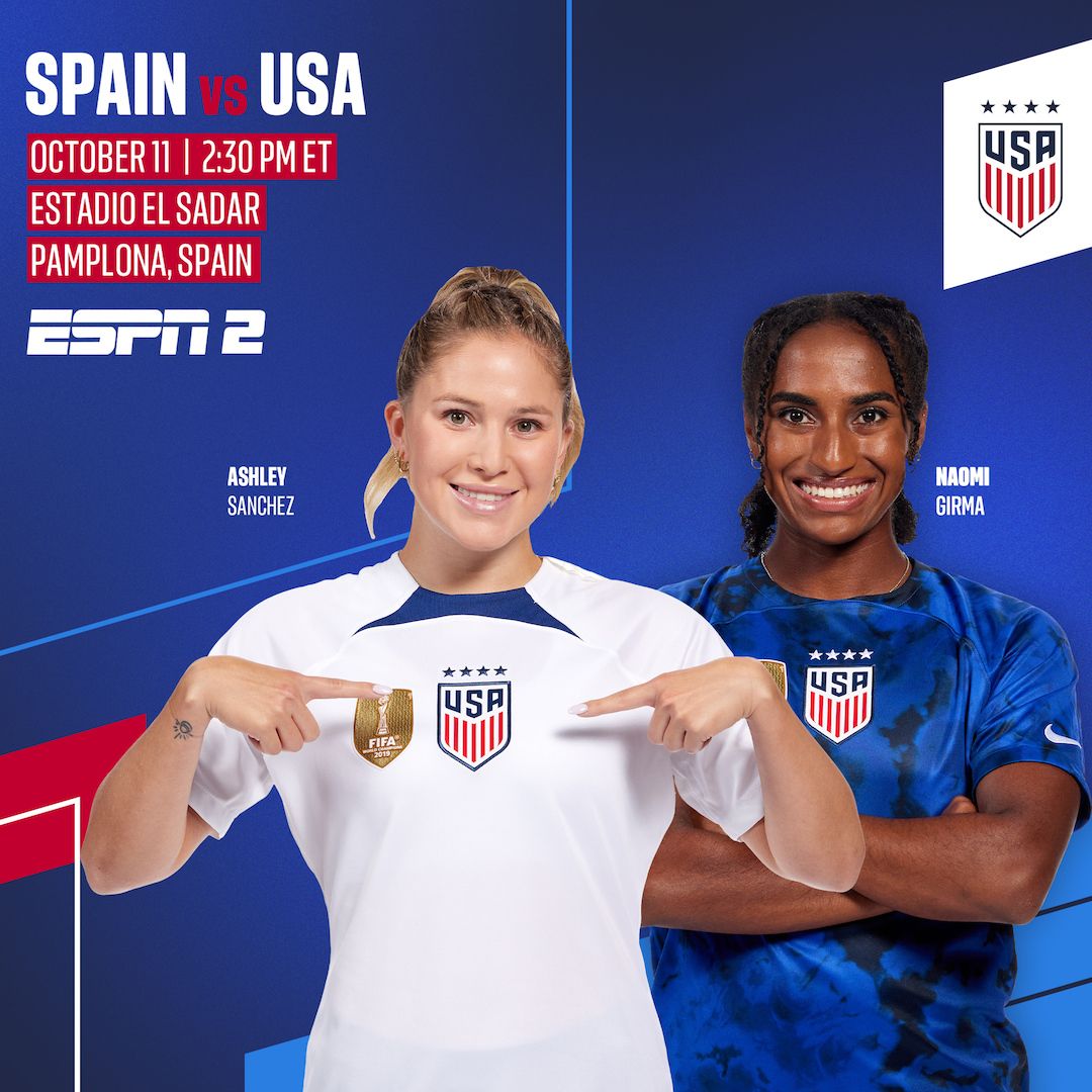 International Friendly USWNT vs Spain Preview TV Channels Start Time Standings