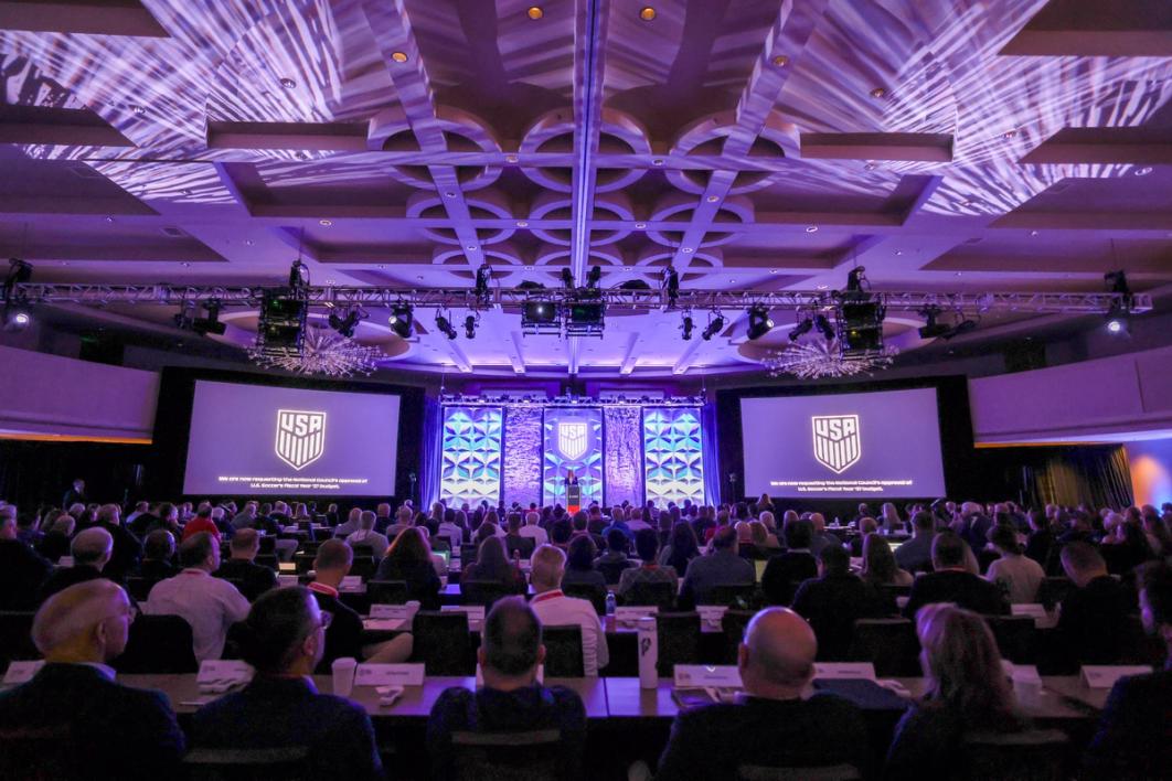 Cindy Parlow Cone re-elected as Federation President; Referees gathered for SRC Leadership Conference