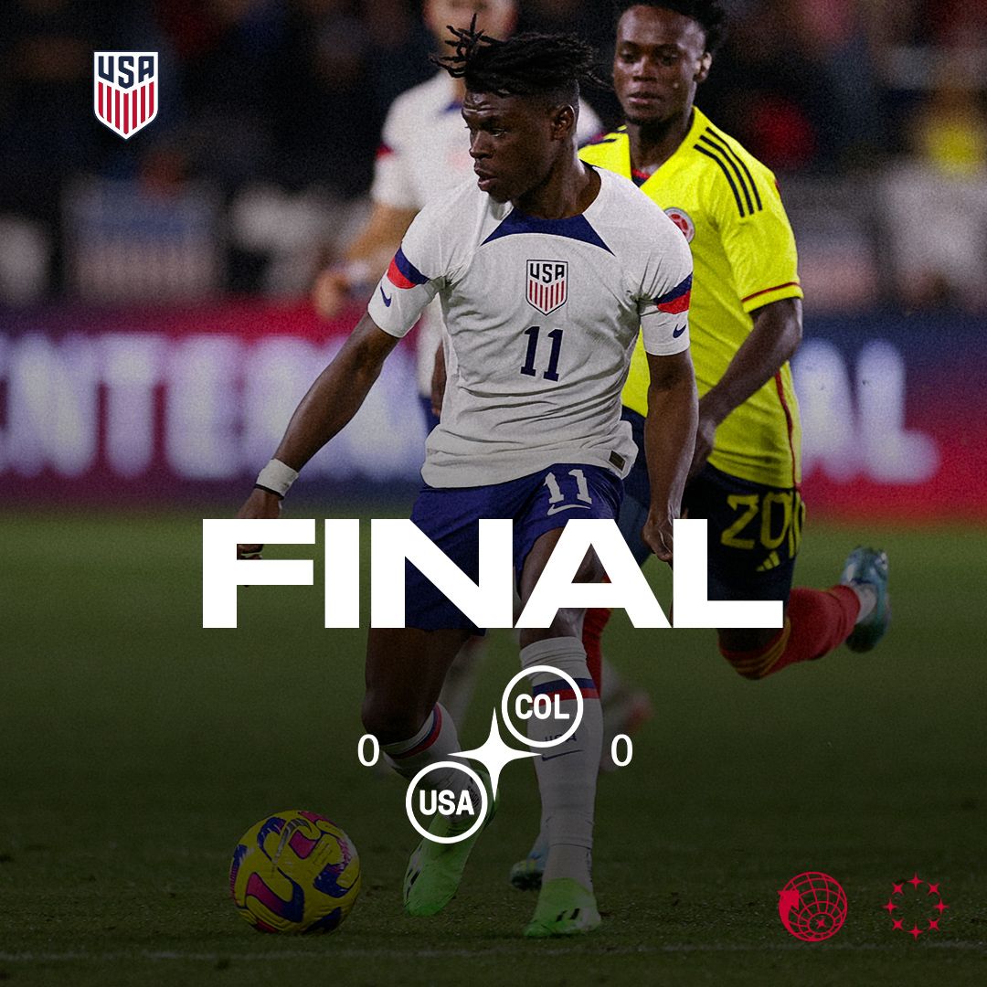 International Friendly USMNT 0 Colombia 0 Match Report Stats Standings