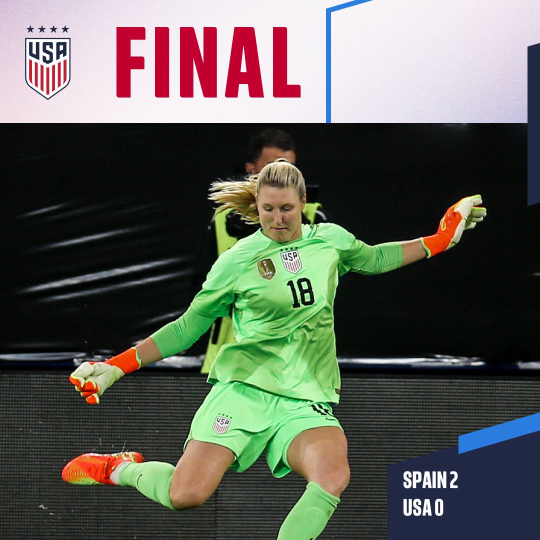 International Friendly USWNT 0 Spain 2 Match Report Stats Standings