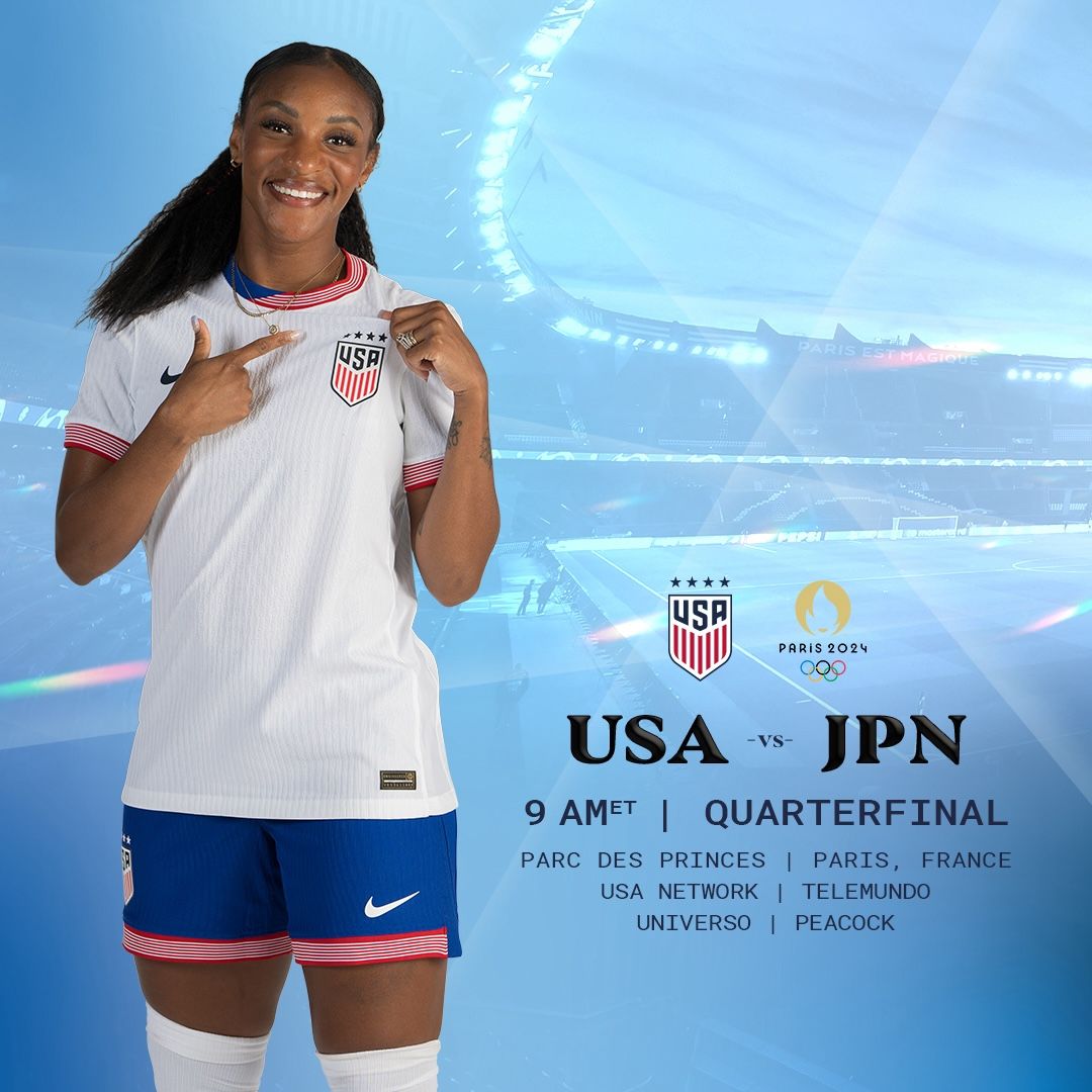 Olympic Quarterfinal Clash Features USWNT vs. Japan in Paris