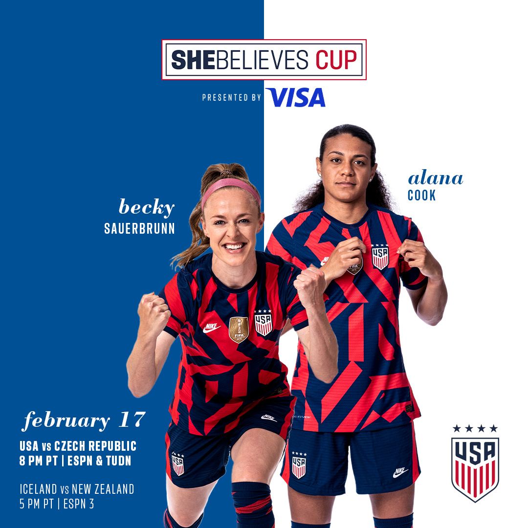 2022 SheBelieves Cup USWNT vs Czech Republic Preview Schedule TV Channels Start Time