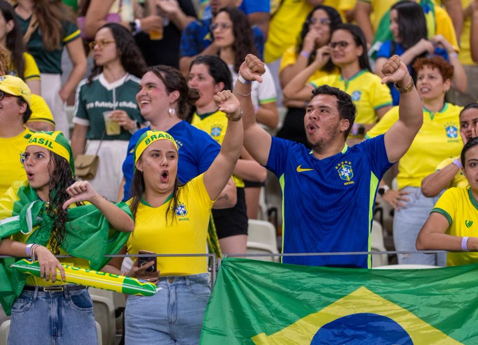 Fans boo during the match between Brazil and the United States at Arena Castelao on June 9, 2026 in Fortaleza, Brazil. (Photo by Brad Smith/USSF/Getty Images)