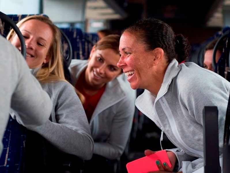 Amy Rodriguez, Alex Morgan, Shannon Boxx