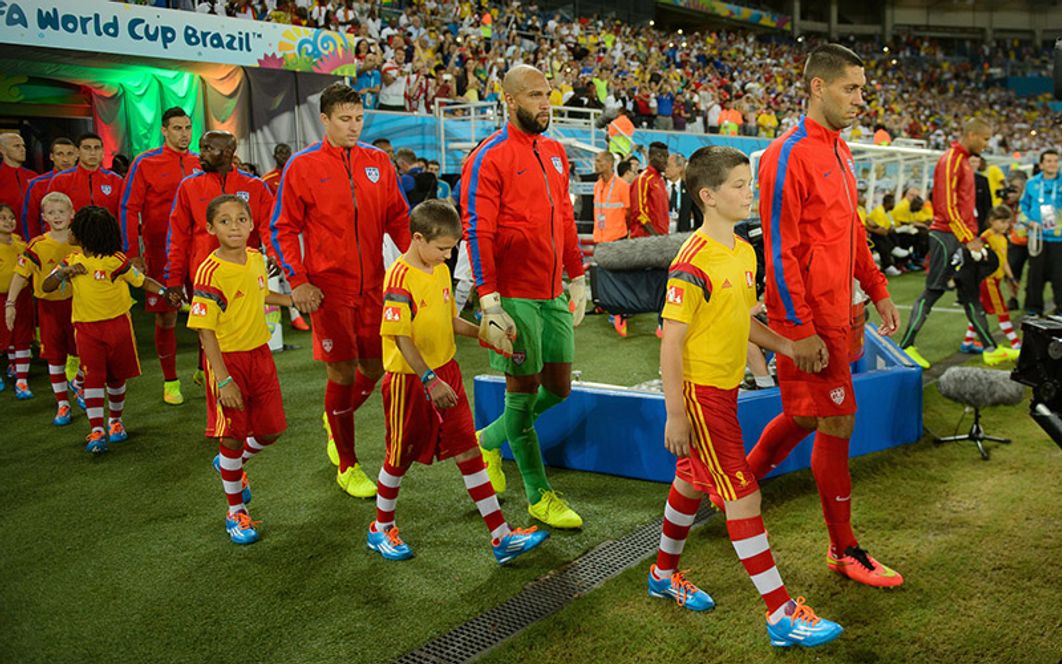 U.S. MNT vs. Ghana 2014 - Walk out