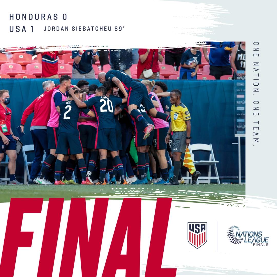 Concacaf Nations League semifinal usmnt 1 Honduras 0 Match Report Stats Standings