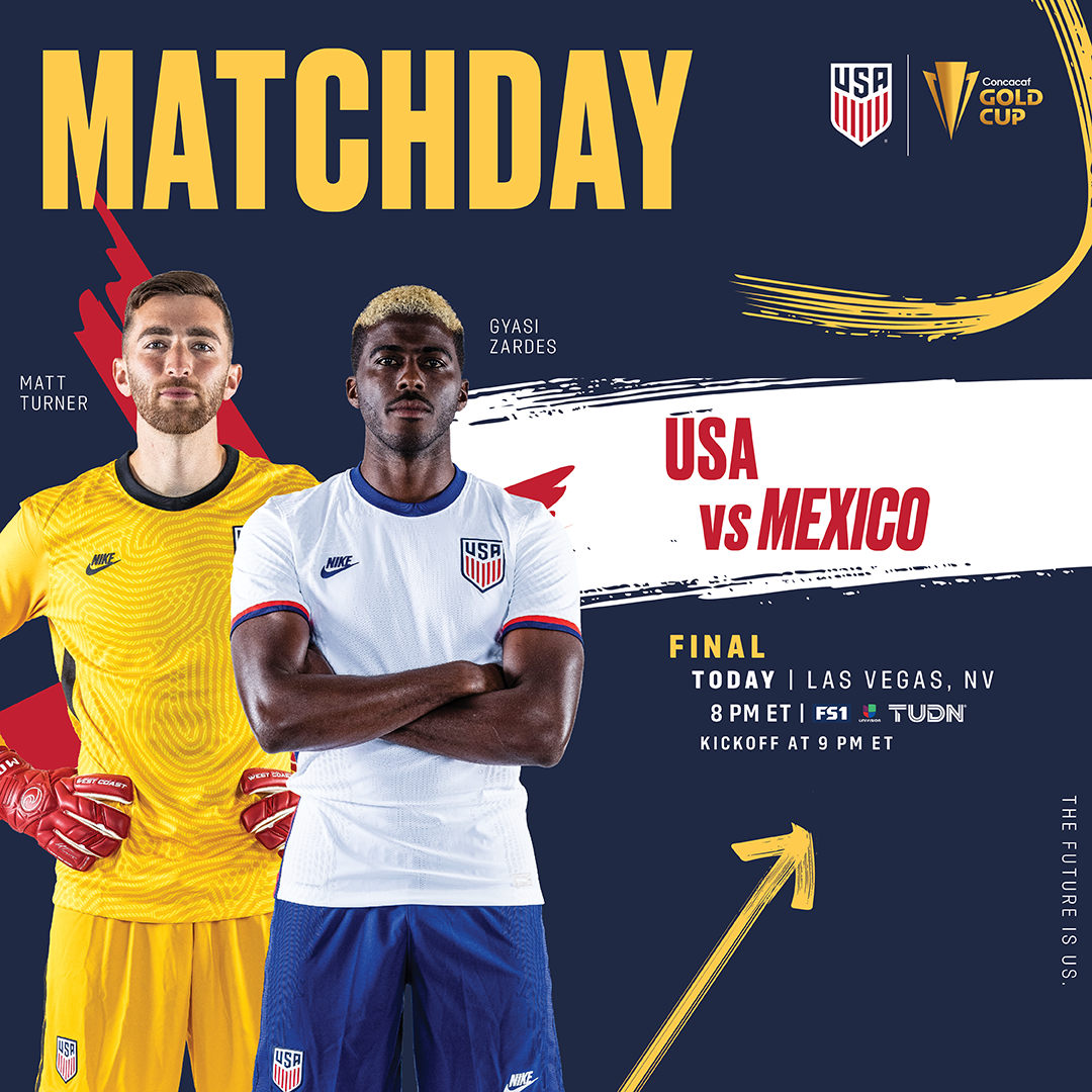  U.S. Men’s National Team Seeks Seventh Confederation Championship Title When It Takes on Archrival Mexico in 2021 Concacaf Gold Cup Final