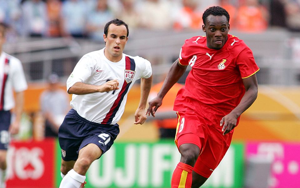 U.S. MNT vs. Ghana - Landon Donovan, Michael Essien