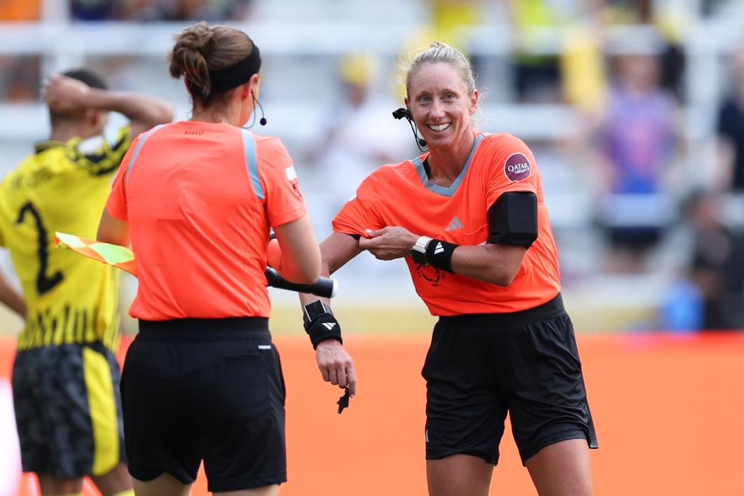 Tori Penso at work in the 2025 Club World Cup  