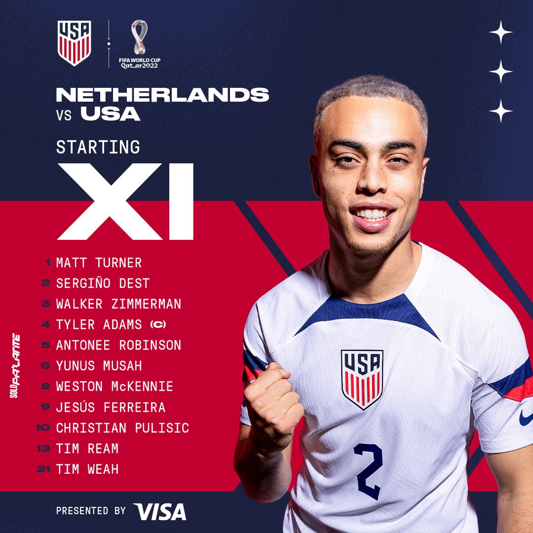 FIFA World Cup 2022: USA vs. Netherlands - Lineup, Schedule & TV Channels