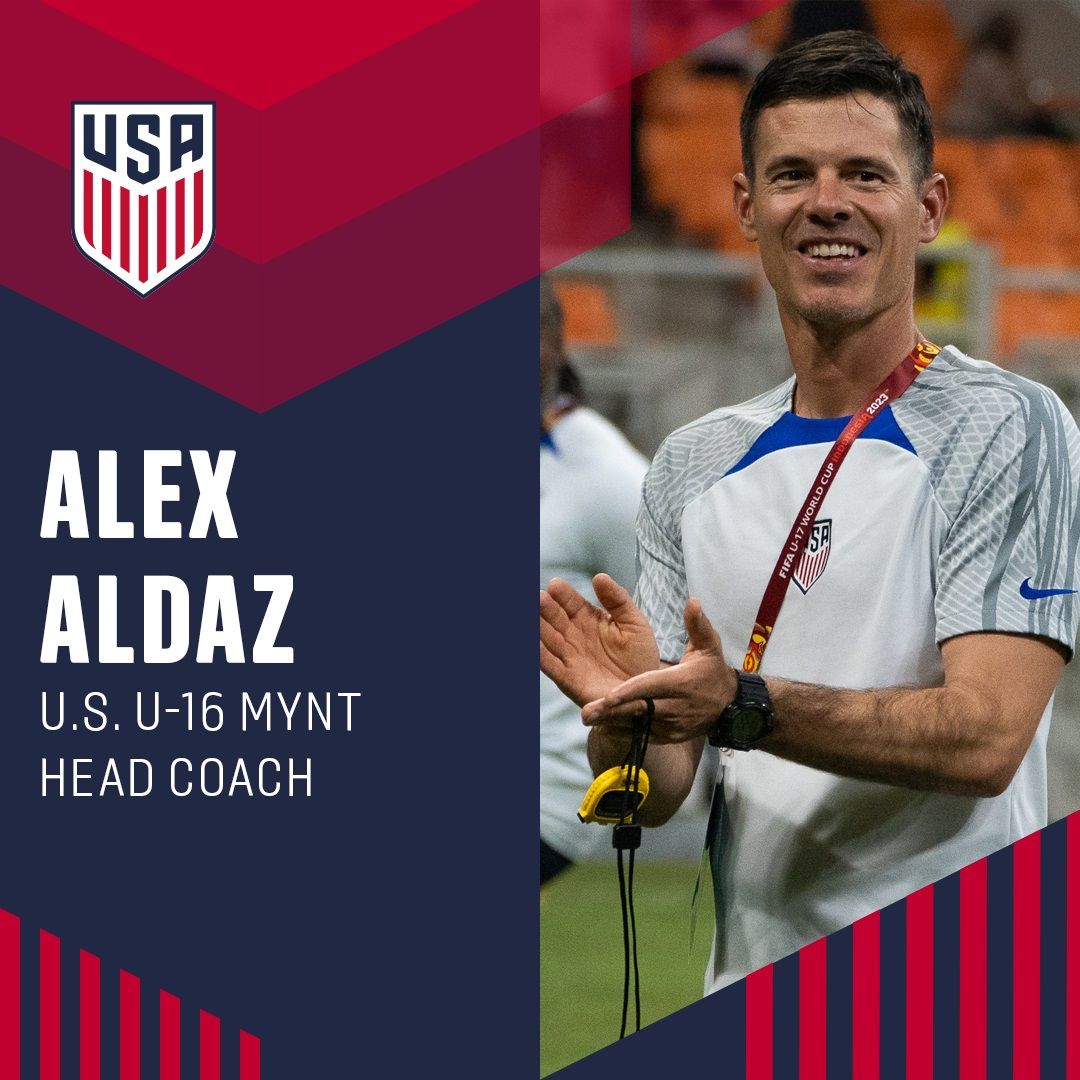 Alex Aldaz Named Head Coach of U.S. Under-16 Men’s Youth National Team