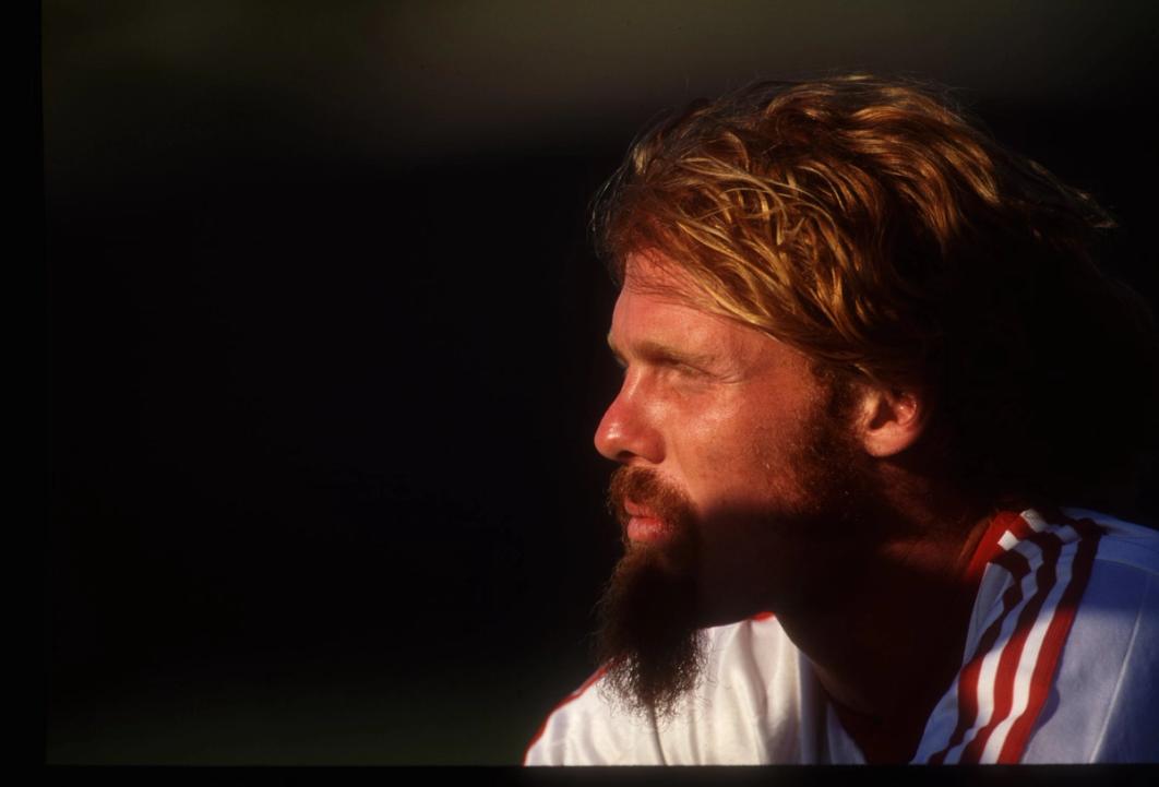 Alexi Lalas at training in Mission Viejo, Calif.