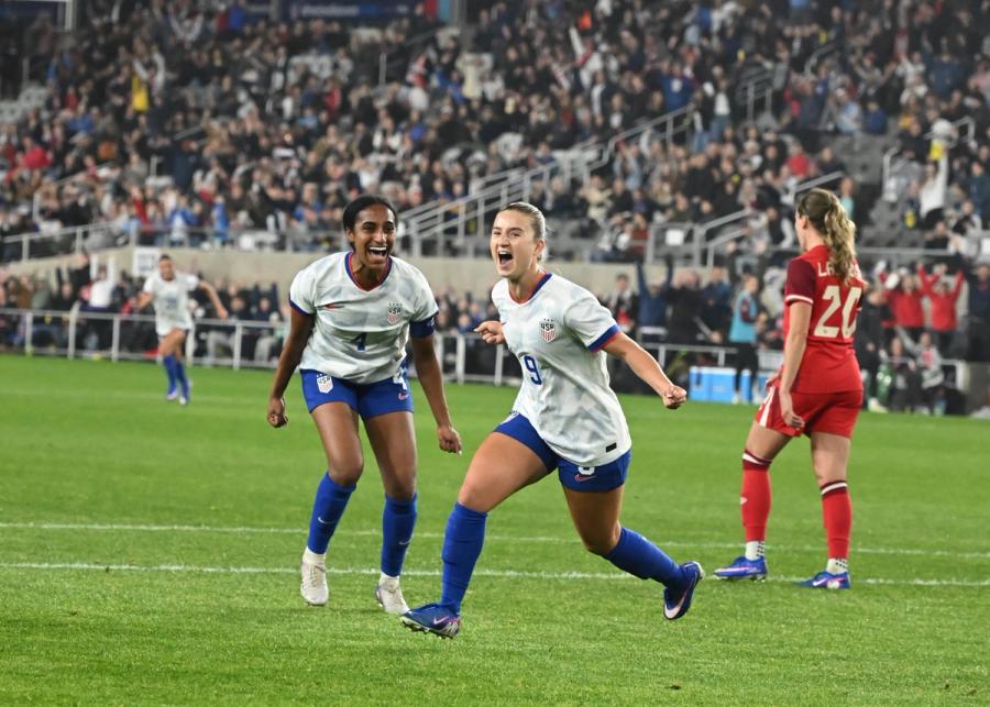 Ally Sentnor Goal Leads USWNT to 1-0 Victory Over Canada in SheBelieves Cup