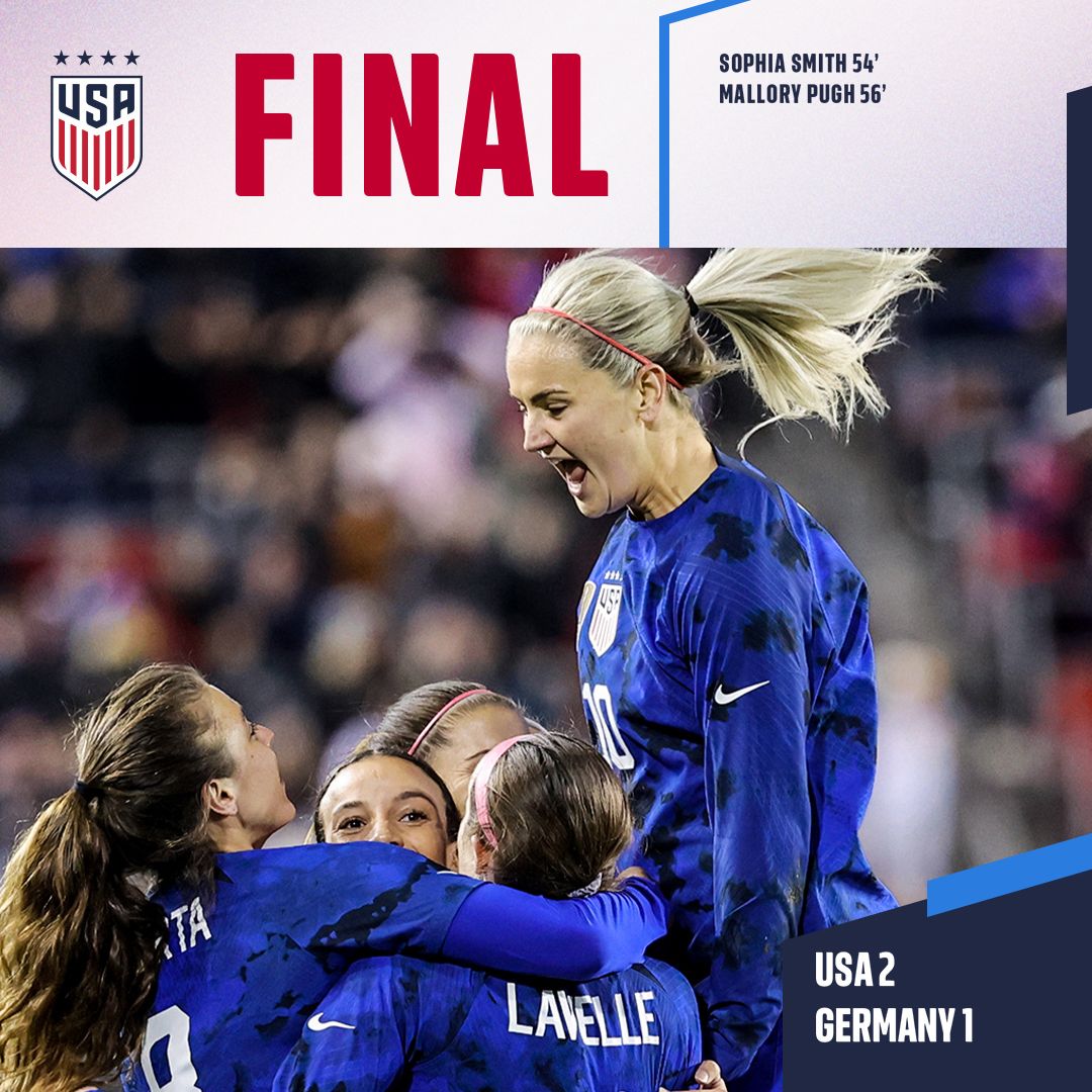 USWNT Closes Bold Final Stretch Of 2022 Schedule With 2-1 Comeback Win Against Germany