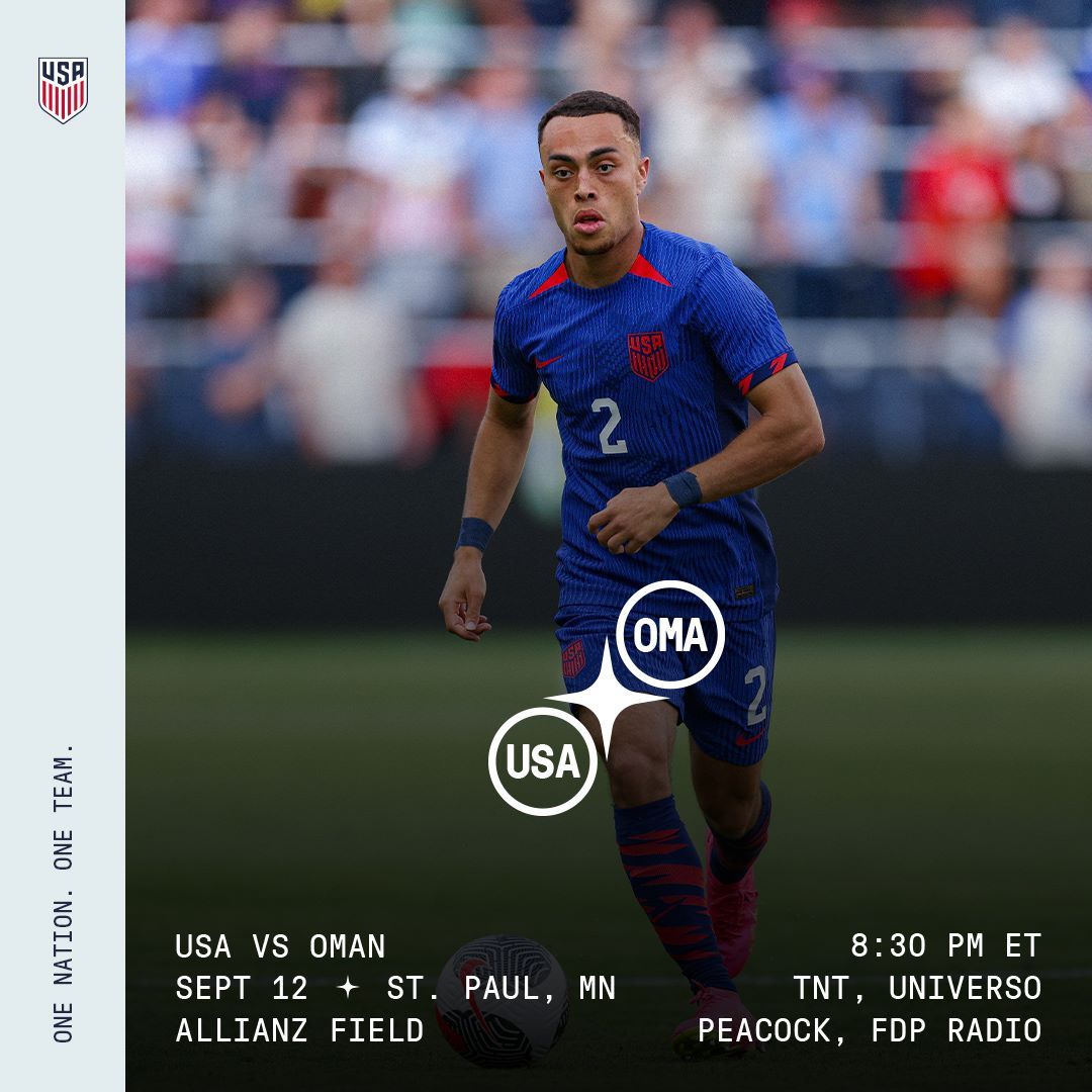 Preview: USMNT Hosts Oman in St. Paul as Road to 2026 Continues