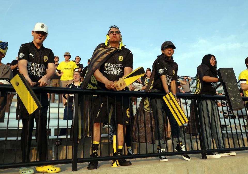 Members of the App FC supporters group – the Squatch Guard – during the 2023 Open Cup​​​​‌﻿‍﻿​‍​‍‌‍﻿﻿‌﻿​‍‌‍‍‌‌‍‌﻿‌‍‍‌‌‍﻿‍​‍​‍​﻿‍‍​‍​‍‌﻿​﻿‌‍​‌‌‍﻿‍‌‍‍‌‌﻿‌​‌﻿‍‌​‍﻿‍‌‍‍‌‌‍﻿﻿​‍​‍​‍﻿​​‍​‍‌‍‍​‌﻿​‍‌‍‌‌‌‍‌‍​‍​‍​﻿‍‍​‍​‍‌‍‍​‌﻿‌​‌﻿‌​‌﻿​​‌﻿​﻿​﻿‍‍​‍﻿﻿​‍﻿﻿‌﻿‌‌‌﻿​﻿‌﻿​﻿‌‍‌‍​‍﻿‍‌﻿​﻿‌‍​‌‌‍﻿‍‌‍‍‌‌﻿‌​‌﻿‍‌​‍﻿‍‌﻿​﻿‌﻿‌​‌﻿‌‌‌‍‌​‌‍‍‌‌‍﻿﻿​‍﻿﻿‌‍‍‌‌‍﻿‍‌﻿‌​‌‍‌‌‌‍﻿‍‌﻿‌​​‍﻿﻿‌‍‌‌‌‍‌​‌‍‍‌‌﻿‌​​‍﻿﻿‌‍﻿‌‌‍﻿﻿‌‍‌​‌‍‌‌​﻿﻿‌‌﻿​​‌﻿​‍‌‍‌‌‌﻿​﻿‌‍‌‌‌‍﻿‍‌﻿‌​‌‍​‌‌﻿‌​‌‍‍‌‌‍﻿﻿‌‍﻿‍​﻿‍﻿‌‍‍‌‌‍‌​​﻿﻿‌​﻿‌‍‌‍​﻿‌‍​‌‌‍‌​‌‍​‍​﻿​‍‌‍‌‌​﻿​​​‍﻿‌​﻿‌﻿‌‍​‍​﻿‍​​﻿‍​​‍﻿‌​﻿‌​​﻿​​​﻿​​​﻿​﻿​‍﻿‌‌‍​‌​﻿‌‌​﻿​‍‌‍‌‍​‍﻿‌​﻿‌‍​﻿‌‌​﻿​‌​﻿‌​​﻿‌‌​﻿‌​​﻿‌‍​﻿‍‌‌‍‌‍​﻿​‍‌‍​‍‌‍‌​​﻿‍﻿‌﻿‌​‌﻿‍‌‌﻿​​‌‍‌‌​﻿﻿‌‌﻿​﻿‌﻿‌​‌‍﻿﻿‌﻿​‍‌﻿‍‌​﻿‍﻿‌﻿​​‌‍​‌‌﻿‌​‌‍‍​​﻿﻿‌‌‍​﻿‌‍﻿﻿‌‍﻿‍‌﻿‌​‌‍‌‌‌‍﻿‍‌﻿‌​​‍‌‌​﻿‌‌‌​​‍‌‌﻿﻿‌‍‍﻿‌‍‌‌‌﻿‍‌​‍‌‌​﻿​﻿‌​‌​​‍‌‌​﻿​﻿‌​‌​​‍‌‌​﻿​‍​﻿​‍​﻿‍​​﻿​‌‌‍‌​‌‍‌‍​﻿‍‌​﻿‌‍‌‍‌‍​﻿‌‍‌‍​‍​﻿​​​﻿​‍​﻿‌​​‍‌‌​﻿​‍​﻿​‍​‍‌‌​﻿‌‌‌​‌​​‍﻿‍‌‍‍‌‌‍﻿‌‌‍​‌‌‍‌﻿‌‍‌‌‌​﻿‌‌‍﻿﻿‌‍​‍‌‍‍‌‌‍﻿​‌‍‌‌​‍﻿‍‌‍​‌‌‍﻿​‌﻿‌​​﻿﻿﻿‌‍​‍‌‍​‌‌﻿​﻿‌‍‌‌‌‌‌‌‌﻿​‍‌‍﻿​​﻿﻿‌‌‍‍​‌﻿‌​‌﻿‌​‌﻿​​‌﻿​﻿​‍‌‌​﻿​﻿‌​​‌​‍‌‌​﻿​‍‌​‌‍​‍‌‌​﻿​‍‌​‌‍‌﻿‌‌‌﻿​﻿‌﻿​﻿‌‍‌‍​‍﻿‍‌﻿​﻿‌‍​‌‌‍﻿‍‌‍‍‌‌﻿‌​‌﻿‍‌​‍﻿‍‌﻿​﻿‌﻿‌​‌﻿‌‌‌‍‌​‌‍‍‌‌‍﻿﻿​‍‌‍‌‍‍‌‌‍‌​​﻿﻿‌​﻿‌‍‌‍​﻿‌‍​‌‌‍‌​‌‍​‍​﻿​‍‌‍‌‌​﻿​​​‍﻿‌​﻿‌﻿‌‍​‍​﻿‍​​﻿‍​​‍﻿‌​﻿‌​​﻿​​​﻿​​​﻿​﻿​‍﻿‌‌‍​‌​﻿‌‌​﻿​‍‌‍‌‍​‍﻿‌​﻿‌‍​﻿‌‌​﻿​‌​﻿‌​​﻿‌‌​﻿‌​​﻿‌‍​﻿‍‌‌‍‌‍​﻿​‍‌‍​‍‌‍‌​​‍‌‍‌﻿‌​‌﻿‍‌‌﻿​​‌‍‌‌​﻿﻿‌‌﻿​﻿‌﻿‌​‌‍﻿﻿‌﻿​‍‌﻿‍‌​‍‌‍‌﻿​​‌‍​‌‌﻿‌​‌‍‍​​﻿﻿‌‌‍​﻿‌‍﻿﻿‌‍﻿‍‌﻿‌​‌‍‌‌‌‍﻿‍‌﻿‌​​‍‌‌​﻿‌‌‌​​‍‌‌﻿﻿‌‍‍﻿‌‍‌‌‌﻿‍‌​‍‌‌​﻿​﻿‌​‌​​‍‌‌​﻿​﻿‌​‌​​‍‌‌​﻿​‍​﻿​‍​﻿‍​​﻿​‌‌‍‌​‌‍‌‍​﻿‍‌​﻿‌‍‌‍‌‍​﻿‌‍‌‍​‍​﻿​​​﻿​‍​﻿‌​​‍‌‌​﻿​‍​﻿​‍​‍‌‌​﻿‌‌‌​‌​​‍﻿‍‌‍‍‌‌‍﻿‌‌‍​‌‌‍‌﻿‌‍‌‌‌​﻿‌‌‍﻿﻿‌‍​‍‌‍‍‌‌‍﻿​‌‍‌‌​‍﻿‍‌‍​‌‌‍﻿​‌﻿‌​​‍​‍‌﻿﻿‌