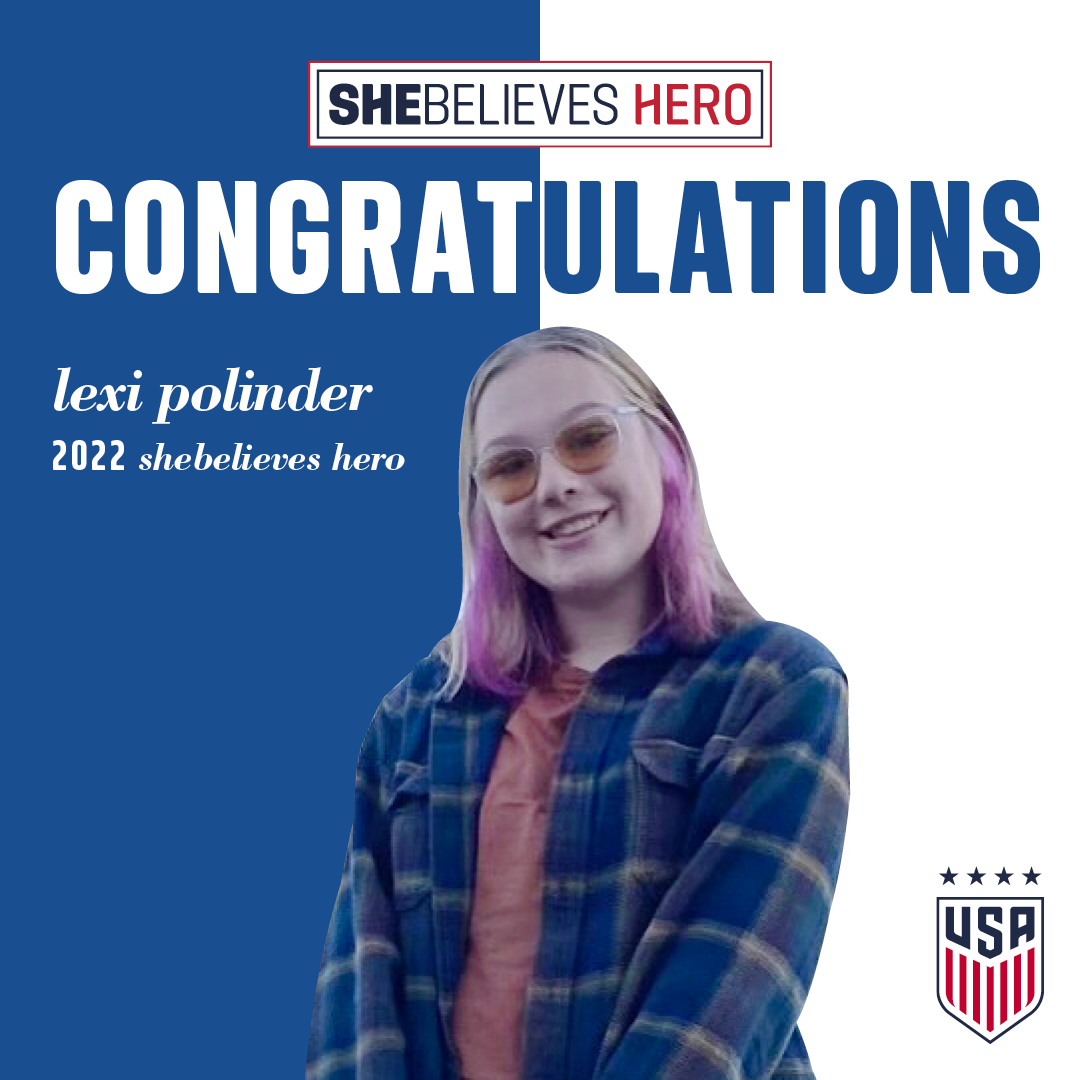 Lexi Polinder Wins 2022 SheBelieves Hero Contest