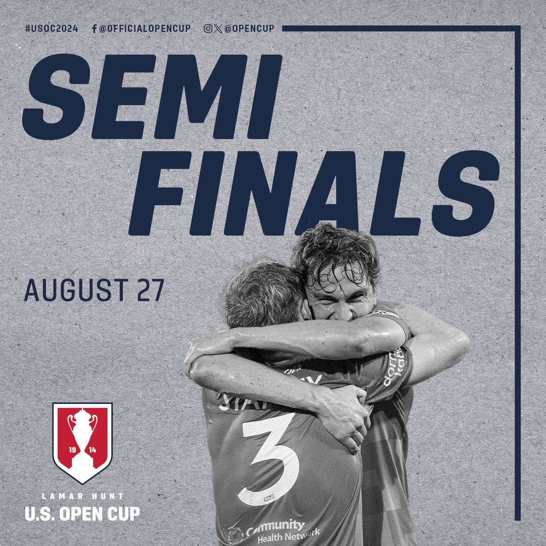 2024 Lamar Hunt U.S. Open Cup Continues with Semifinal Doubleheader on August 27