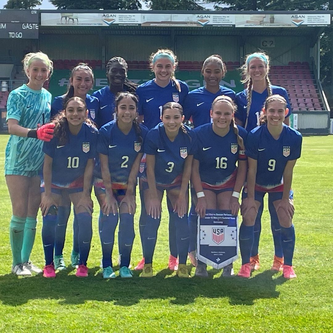 U.S. U-15 WYNT Rolls Past Germany, 4-0, in First Match of European Tour