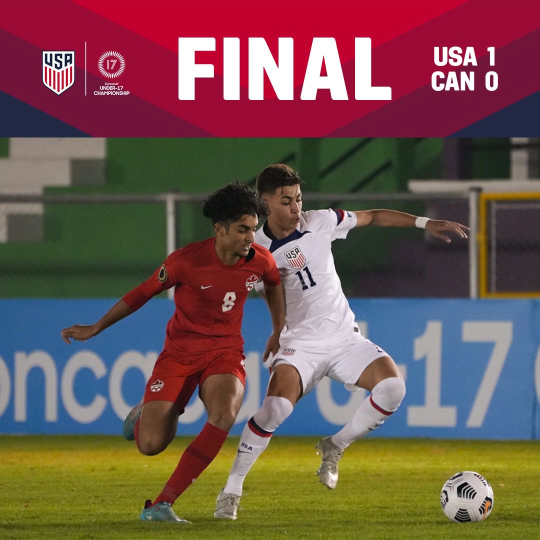 U.S. Under-17 Men’s Youth National Team Downs Canada 1-0 To Top Group At Concacaf U-17 Championship