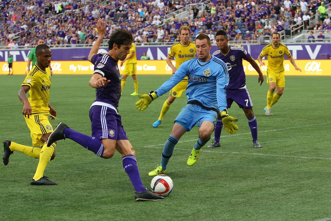 Stuver in one of his rare starts – in the Open Cup – during his time with the Crew