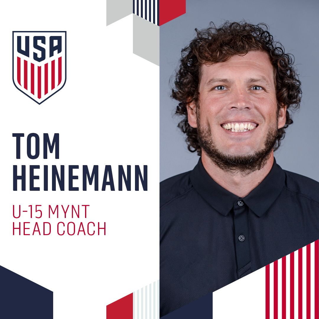 Tom Heinemann Named Head Coach Of U.S. Under-15 Men’s Youth National Team