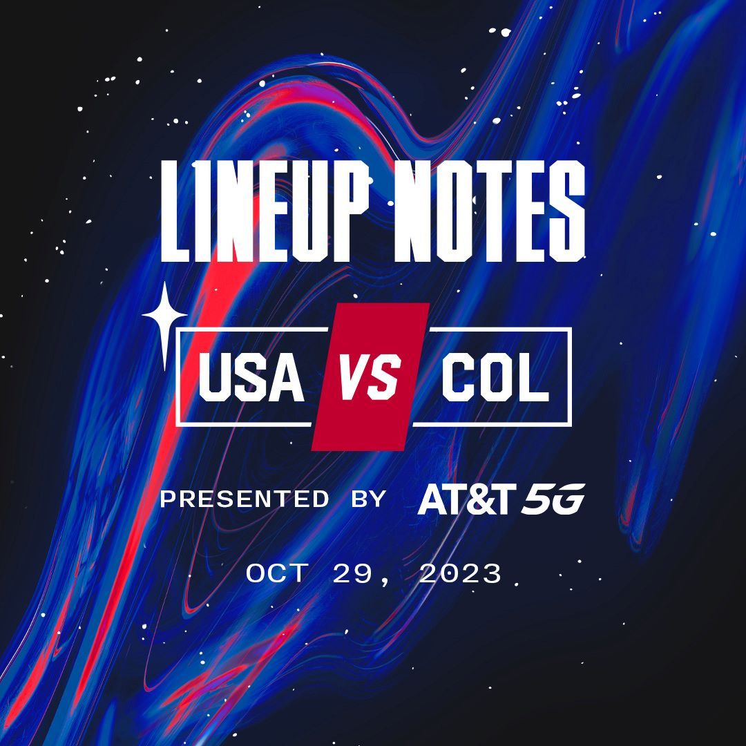 uswnt vs colombia 10 29 23 usa lineup today starting 11