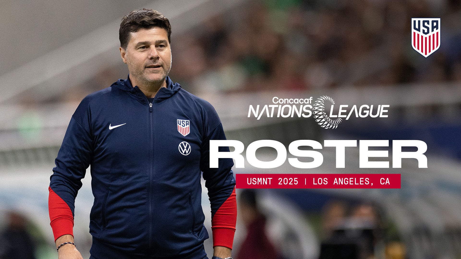 Pochettino Selects 23-Player U.S. Men’s National Team Roster for 2025 Concacaf Nations League