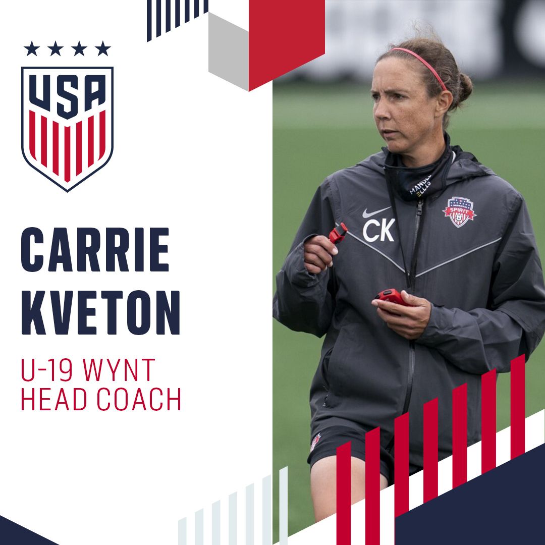 Carrie Kveton Named US U 19 Womens Youth National Team Head Coach