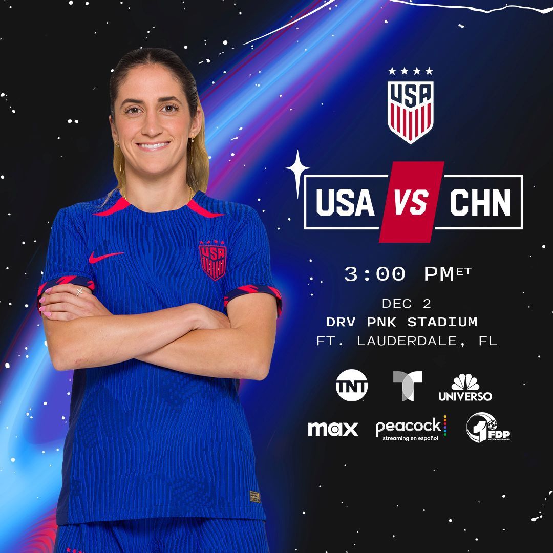 USWNT Set to Face China PR in South Florida