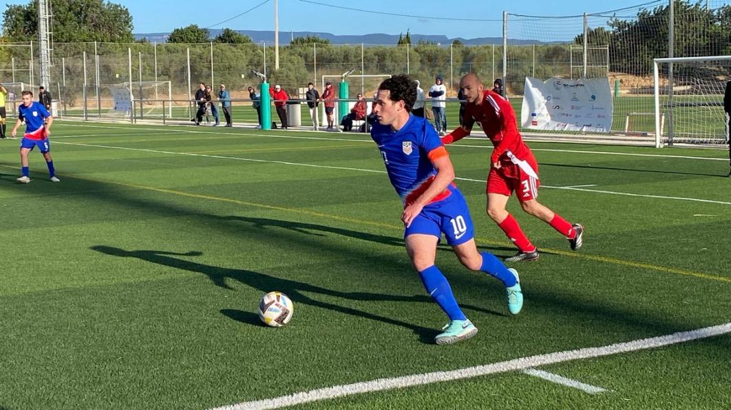 The US CP MNT in action on the field against Germany