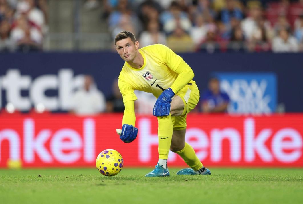 Matt Freese in the U.S. Men's National Team Match vs. Uruguay in Tampa, Florida