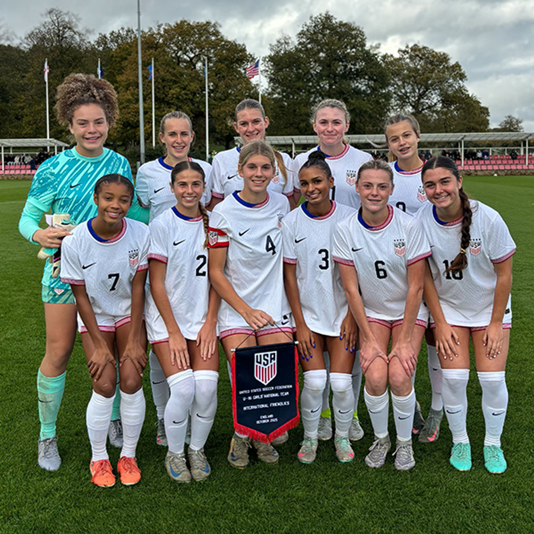 U.S. Under-16 Girls’ National Team Downs England, 2-1, to Sweep Two-game Set against the Hosts 