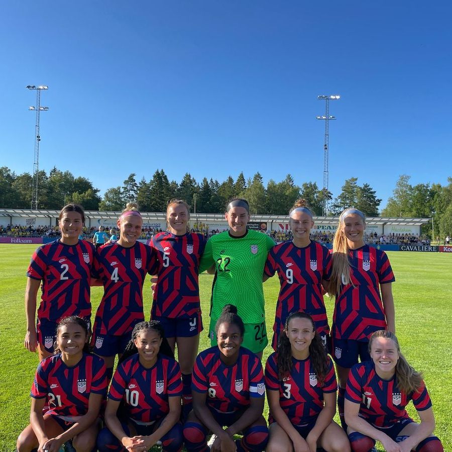 US Under 23 WYNT Defeats Sweden 3 0 On Goals From Alyssa Thompson Ava Cook And Kerry Abello