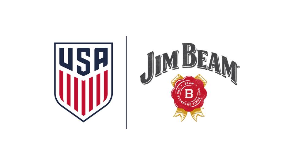 us soccer crest and jim beam logo