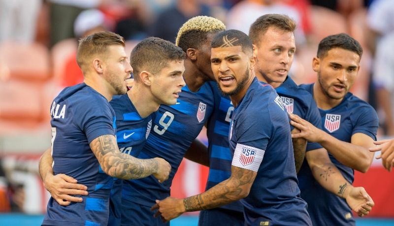 U.S. MNT - Christian Pulisic celebrates his goal vs Chile