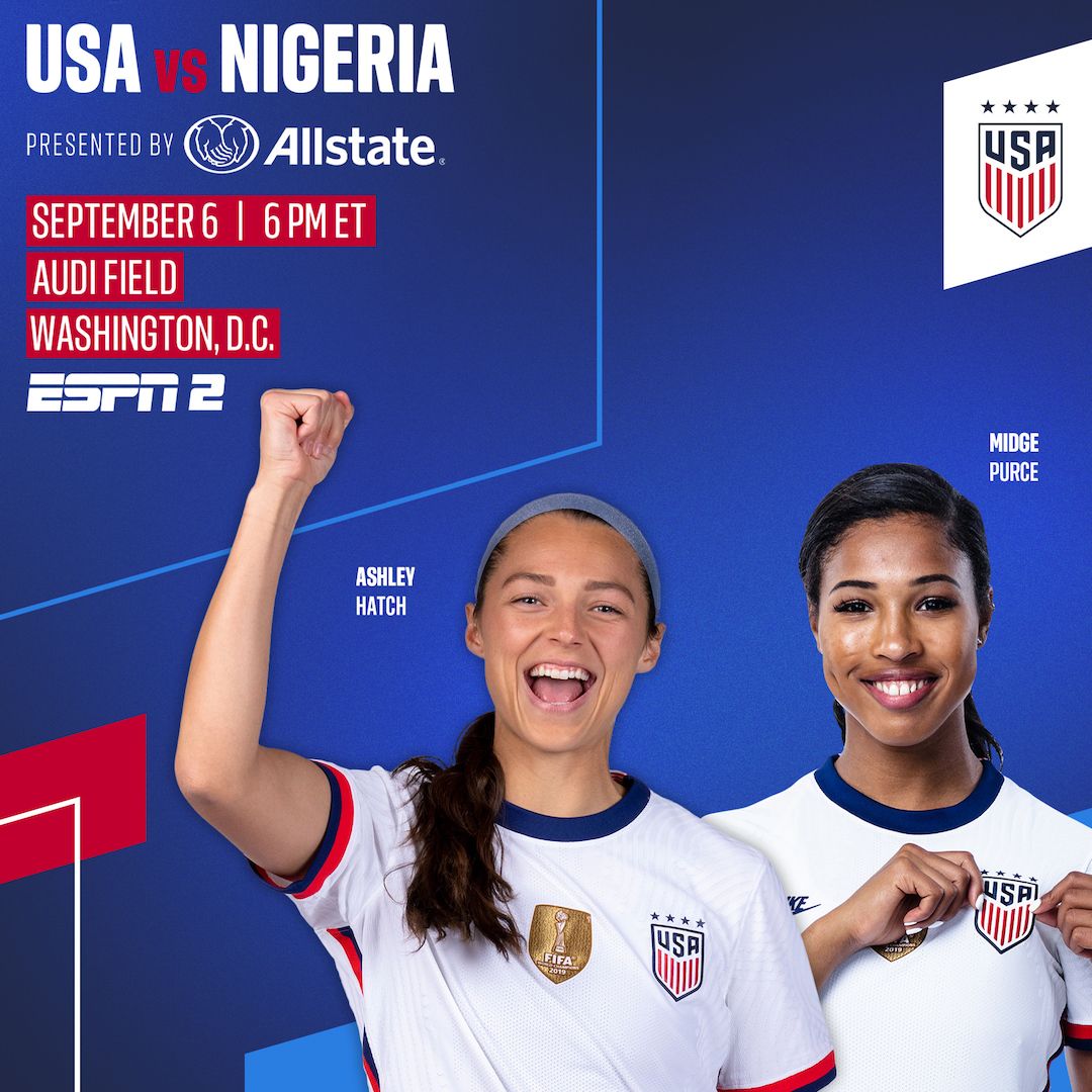 USWNT Closes September Slate Against Nigeria At Audi Field