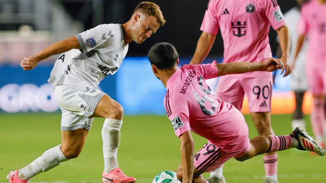 Miami United FC’s Insua in a Cupset of MLSNP’s Inter Miami CF II in the 2025 Open Cup