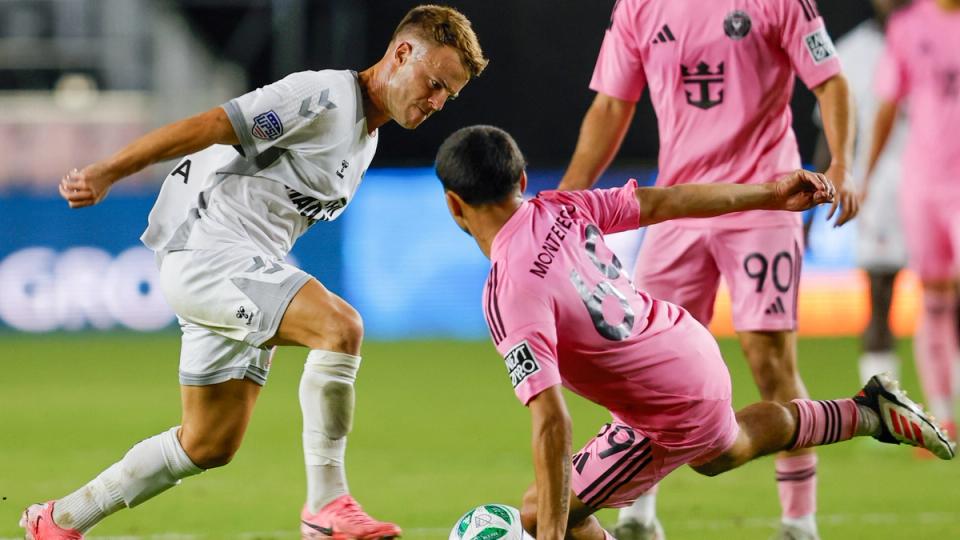 Miami United FC’s Insua in a Cupset of MLSNP’s Inter Miami CF II in the 2025 Open Cup